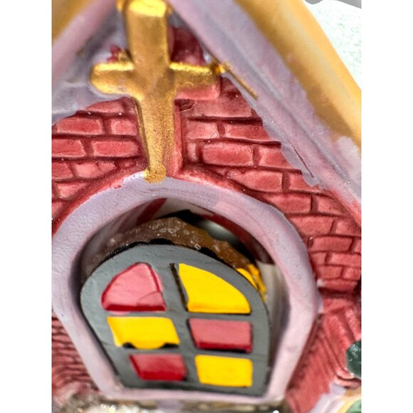 Vintage Wellington Square 2004 Ceramic Christmas Village Church Ornament - Picture 7 of 7